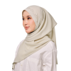 Sulam Mekar Ironless Chiffon Triangle Bawal in Pastel Lime
